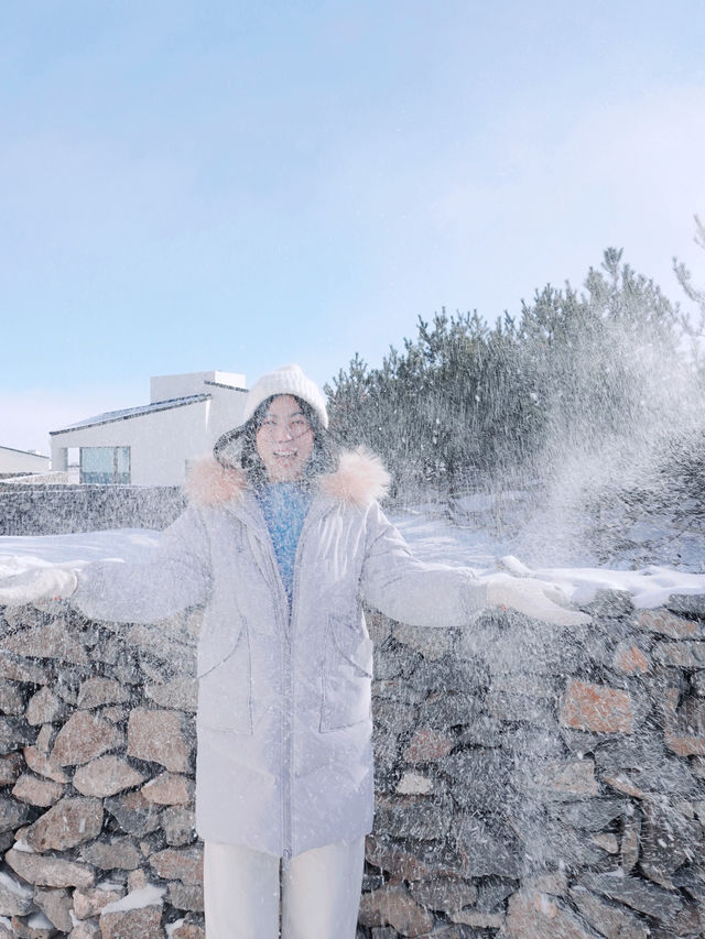 賞雪民宿推薦北京周邊2h，夢中雪景情屋