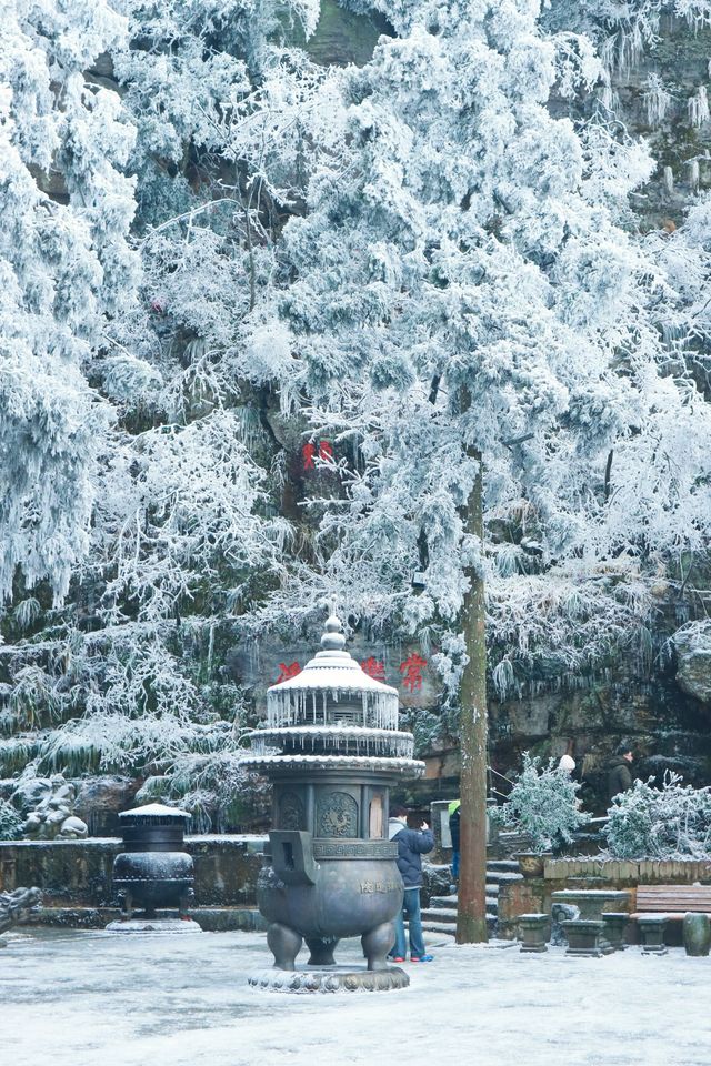 聽說很多人不相信這是廬山的雪景