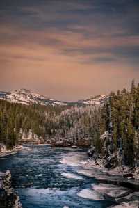 Winter in Yellowstone is also beautiful