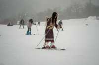 西嶺雪山滑雪大片拍攝秘笈，美翻朋友圈