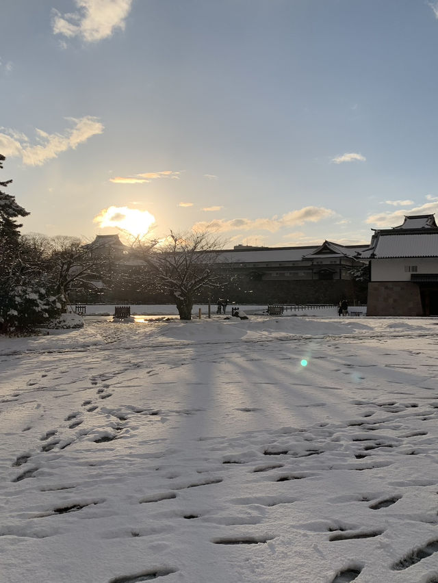 石川　金沢、兼六園の雪景色❄️