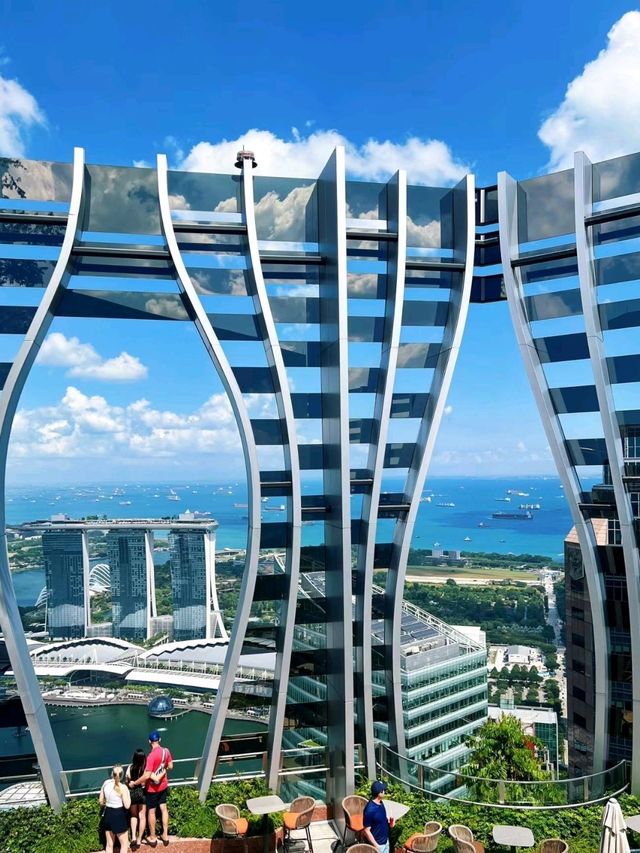 A panoramic view of Singapore's capita Spring🧡