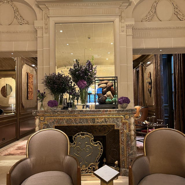 Luxury breakfast at Crillon hotel