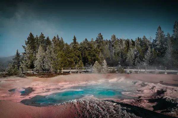 Winter in Yellowstone is also beautiful