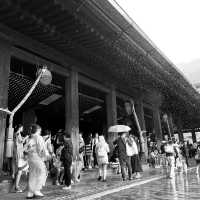 午後陣雨之京都清水寺的靜謐之旅