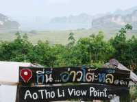 Ao Tho Li Viewpoint จุดชมวิวอ่าวโต๊ะหลี พังงา