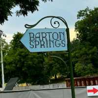 VISITING BARTON SPRINGS POOL.