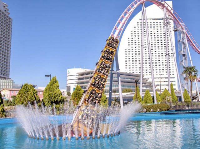 The Cosmo World amusement park roller coasters are "loop-tacular"!