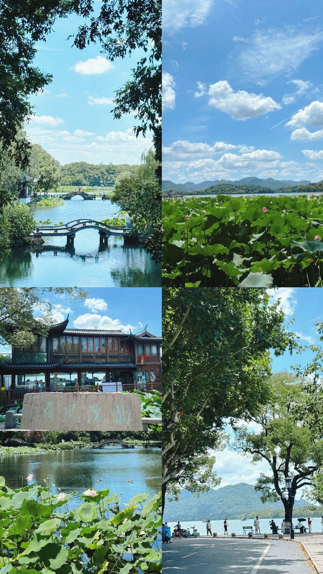 「春風得意馬蹄疾，一日遊遍西湖十景」