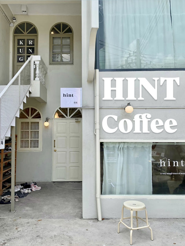 คาเฟ่สายเกา hint coffee🤍 ย่านฝั่งธน