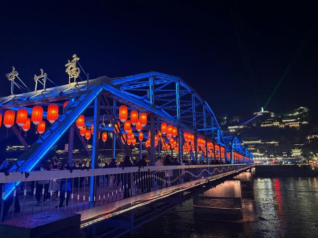 蘭州 中山橋 你是否曾在蘭州中山橋上走過