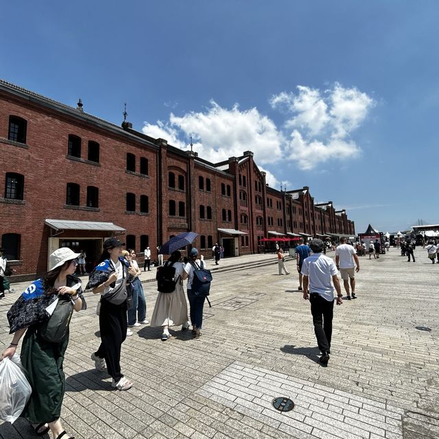 Red brick warehouse in Yokohama 