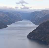 วิวที่หน้าผา Preikestolen จุดชมพระอาทิตย์ตกดิน