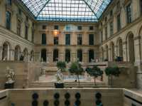 Iconic Pyramid of the Louvre Museum in Paris 🇫🇷