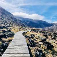 Hiking at Tongariro Alpine Crossing