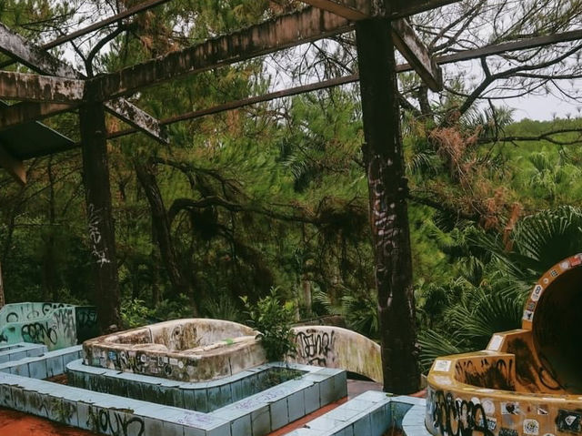 The abandoned water park in Hue