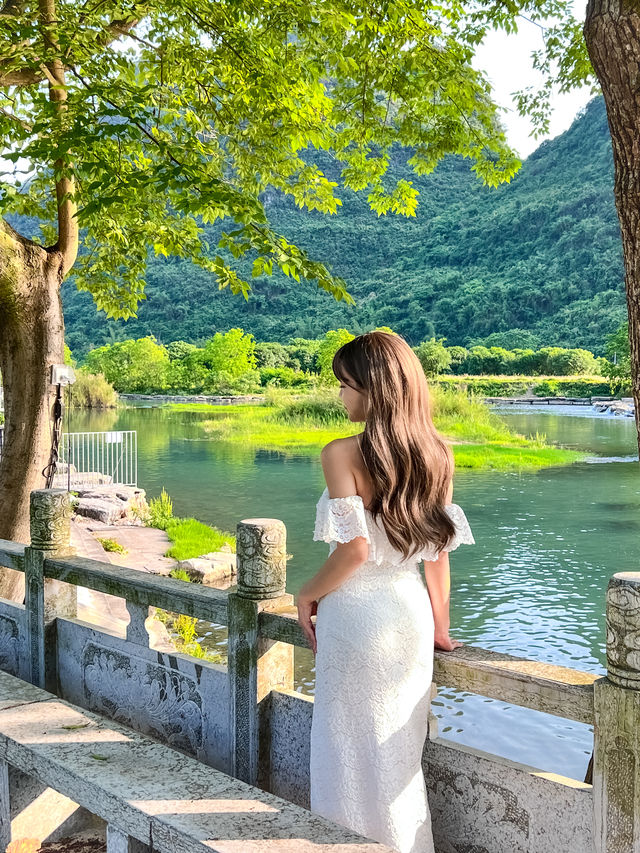 Encounter with Yulong River in Yangshuo📍Unexpectedly stumbled upon a fairy-tale treasure guesthouse nestled in the landscape painting🏔️