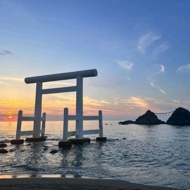 日本夕陽百選-櫻井二見浦夫婦岩