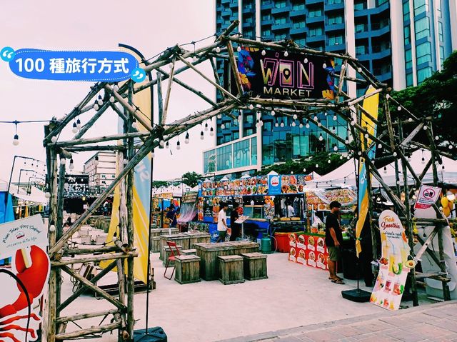 【泰國芭提雅】近海灘夜市WON Market，晚上有樂隊表演。休閒逛街吃飯好去處。