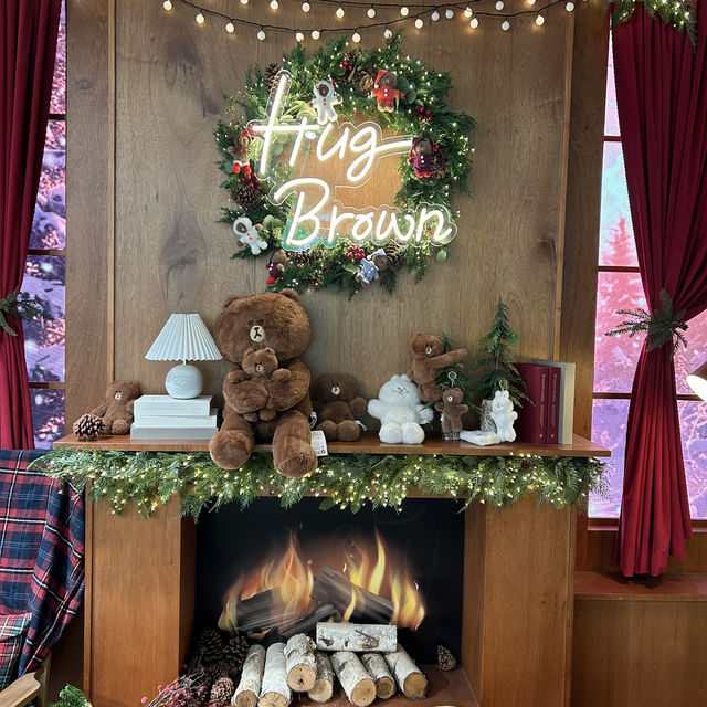 【🇰🇷：明洞】クリスマス装飾のブラウンが可愛い🐻