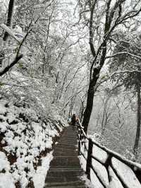 西安南五台|賞一場秦嶺初雪。