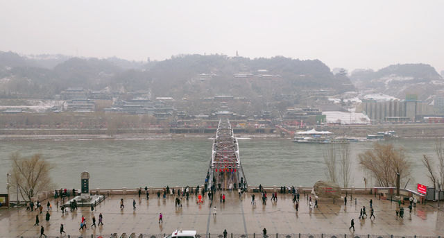 蘭州冬天旅遊攻略中山鐵橋。