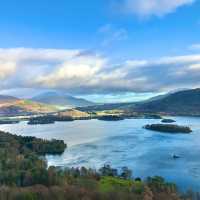 The stunning glacial lake of Derwentwater