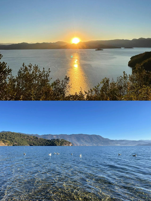 雲南旅行 | 瀘沽湖秋景絕美，美得令人驚艷。