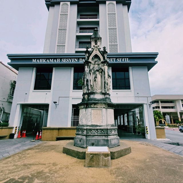 馬來西亞檳城喬治城著名古跡雕塑景點:Logan Memorial，世界文化遺產古跡，著名拍照📸打卡點