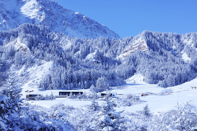 張掖冬季旅行打卡地——馬蹄生態文化旅遊區。