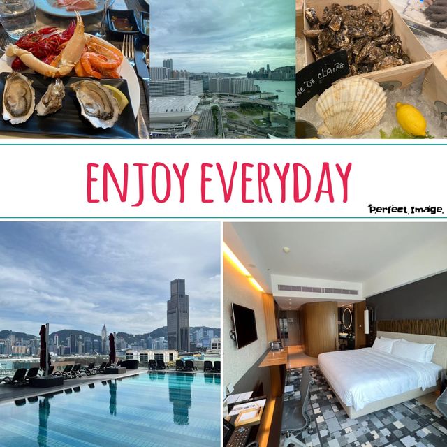 🏨🌃 唯港薈酒店🏨維港美景與海鮮盛宴！🌊🏊‍♀️🦀🍤