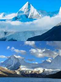 西藏冬季可以看雪山冰川美景的一座神山