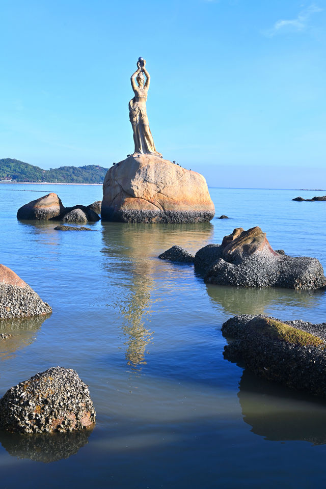 寒假珠海旅行，愛情郵局和珠海漁女、觀澳平台