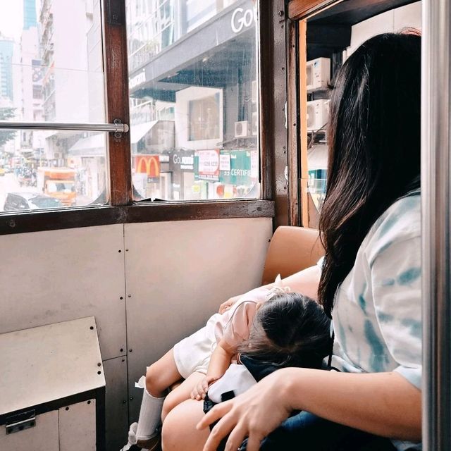 Love in Motion: Cherished Family Moments on Hong Kong's Iconic 'Ding Ding' Tram 