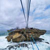 🇮🇩 Timang Beach Gondola:  Exhilarating Wooden Ride Across the Roaring Waves