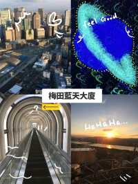 【大阪】梅田藍天大廈：浪漫空中庭園，日落夜景更迷人。