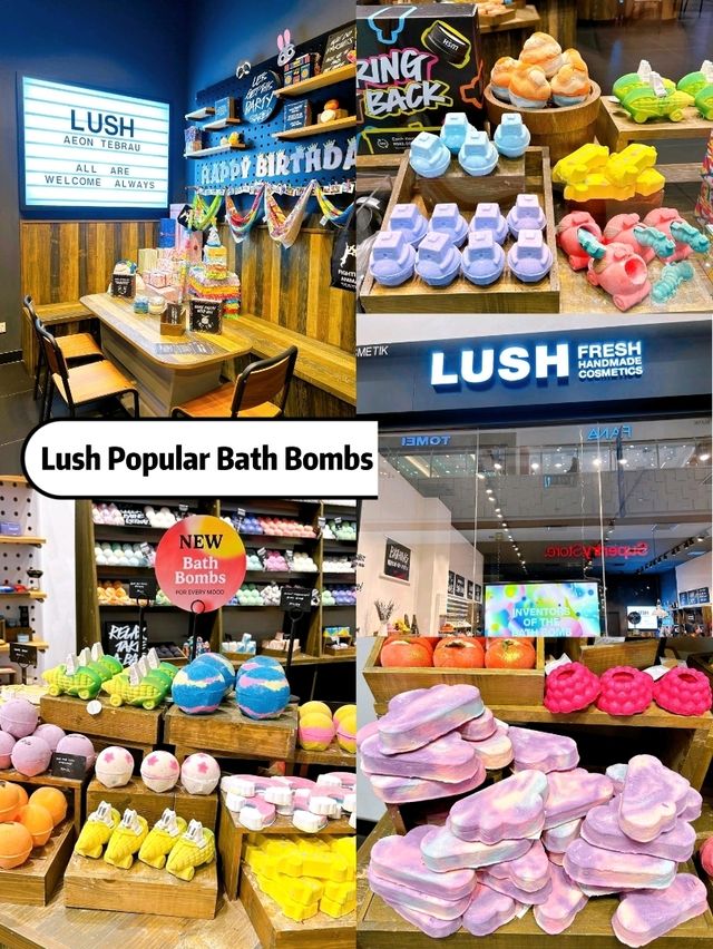 Lush Popular Bath Bombs at Aeon Tebrau