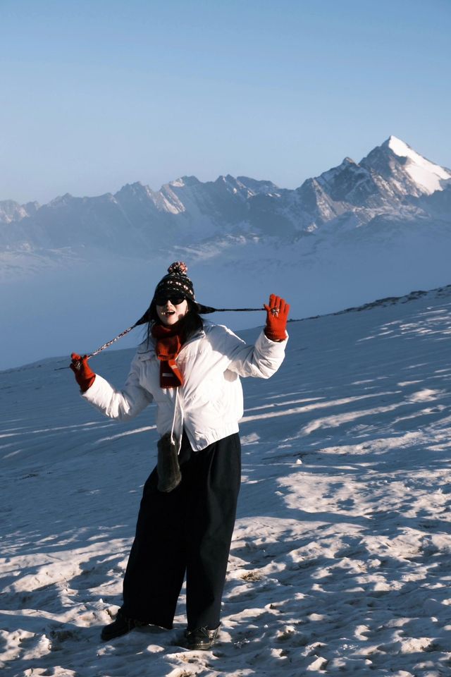 成都周邊｜松潘站 在雪寶鼎看日落