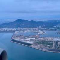 飛往台灣 空中美景