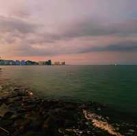 馬來西亞檳城喬治市著名海濱海角景點:舊關角仔Padang Kota Lama，超美海景，精美建築，適合打卡拍照📸