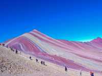 The splendid view of Rainbow mountain 