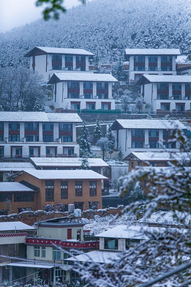 雪落月光之城，漫步在香格里拉獨克宗古城