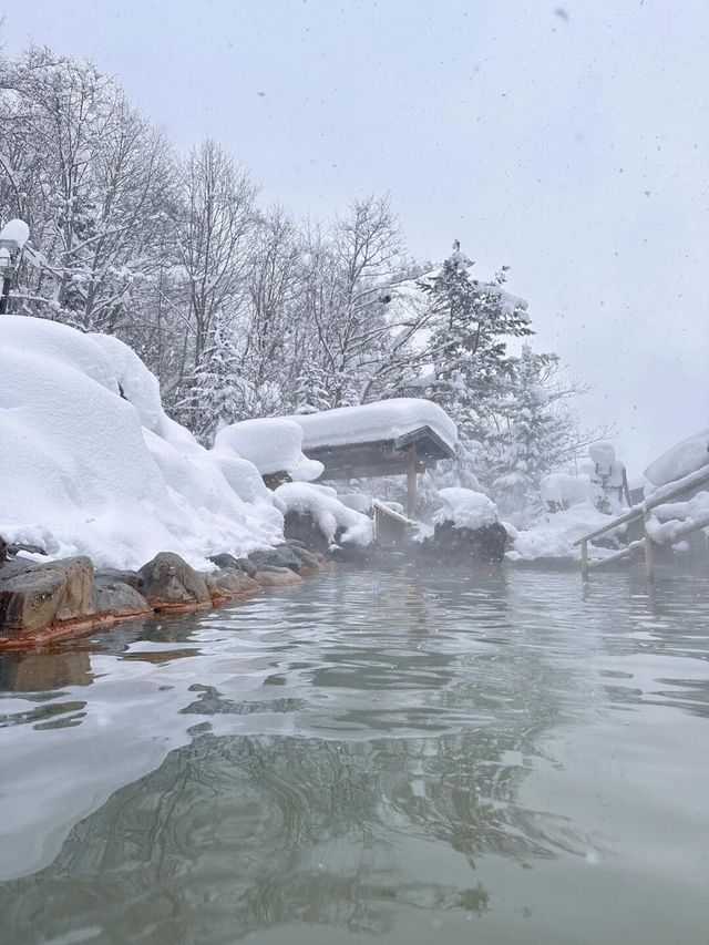 北海道最舒服的雪景天然溫泉了！！