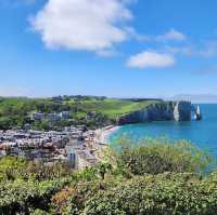 Marvel at the Majestic Cliffs and Surreal Gardens of Étretat - Where Nature Meets Art.