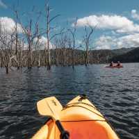 Kayaking at Hinze Dam