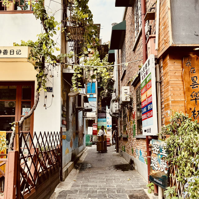 Exploring the colourful historical district of Tanhualin!