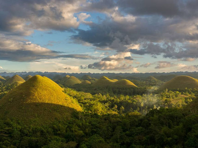 The Chocolate Hills: remarkable geological formation and iconic hills in the island of Bohol. 