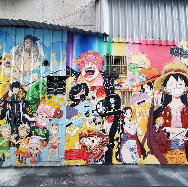 Cartoon Colours Come Alive on Painted Animation Lane