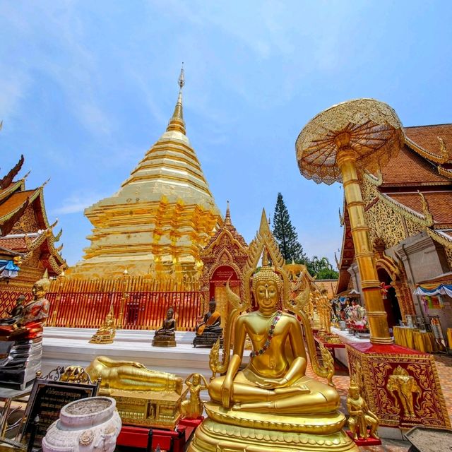 Golden Glow: A Journey to Wat Phrathat Doi Suthep