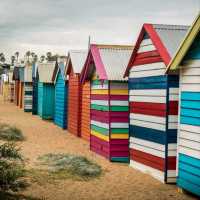 Iconic Bathing Boxes Brighton Beach